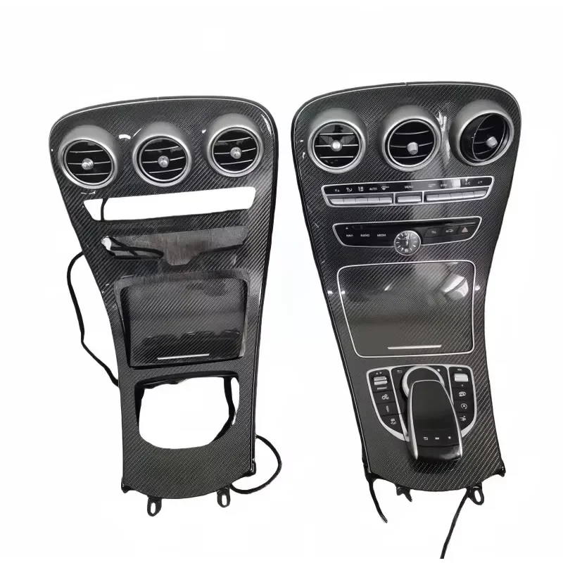 Carbon Fiber Interior Trim Overlay Kit for  W205 253 C43 C63 GLC43 GLC63 Interior Trim Panel