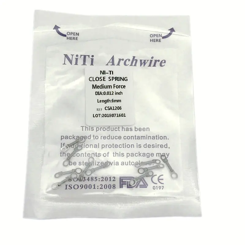 1 Pack Dental Orthodontic Niti Close Spring Anterior Teeth Tooth Torque Spring Dental Orthodntics Open Spring