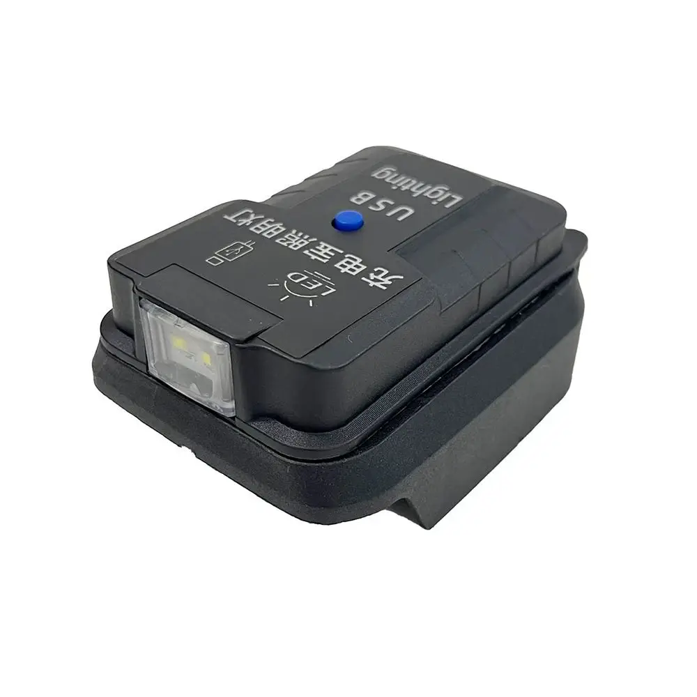LED Light USB Battery Inverter USB Charging Plastic Battery USB Adapter Phone Charging for Makita 18V Battery