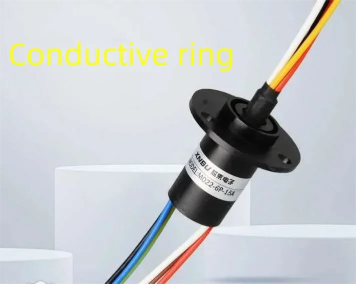 High Power Conductive Slip Ring 360-Degree Rotating Connector with Through-Hole Hollow Design for Electric Current Transfer