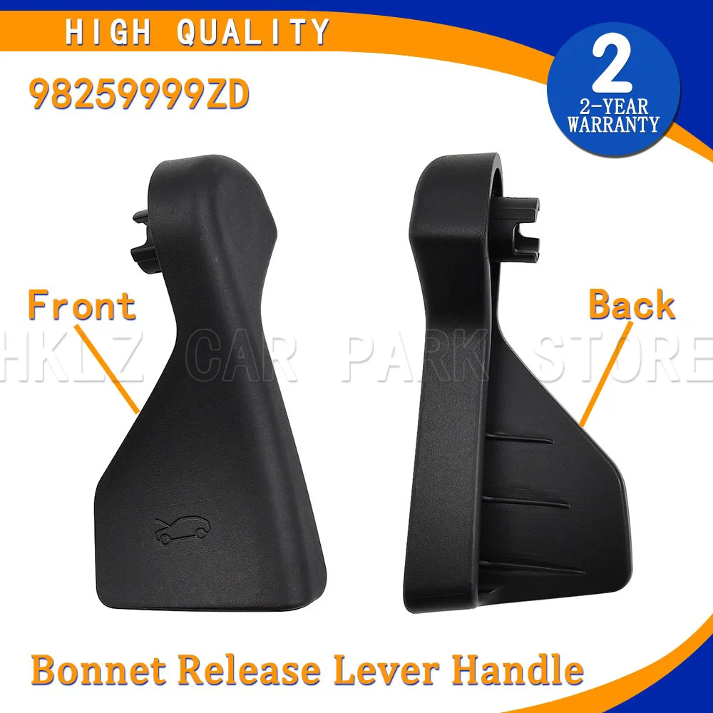 Bonnet Release Lever Handle For Opel Vauxhall Corsa F Mokka 2019-2024 Peugeot Citroen C4 208 2008 98259999ZD Replacement Part