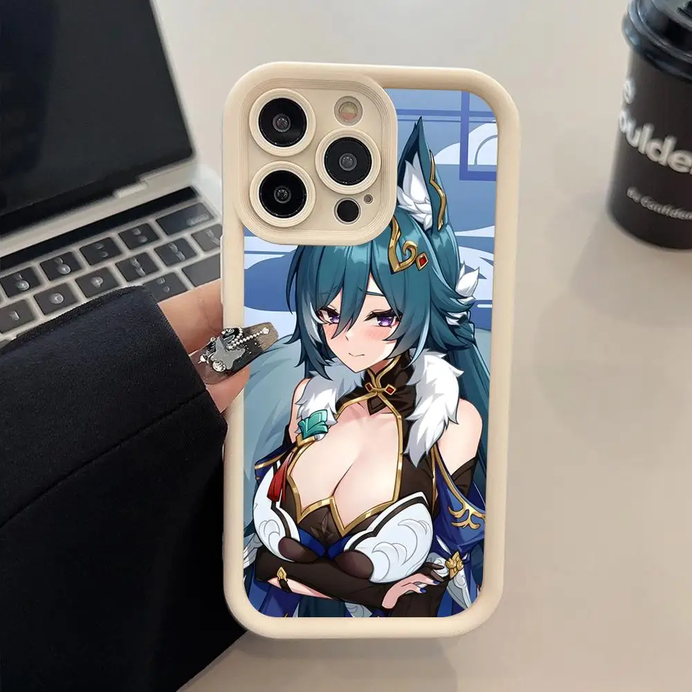 

HSR Yukong Thicken TPU Mobile Phone Case for iPhone 17 16 15 14 13 12 11 Air Pro Max Plus Colorful Cover