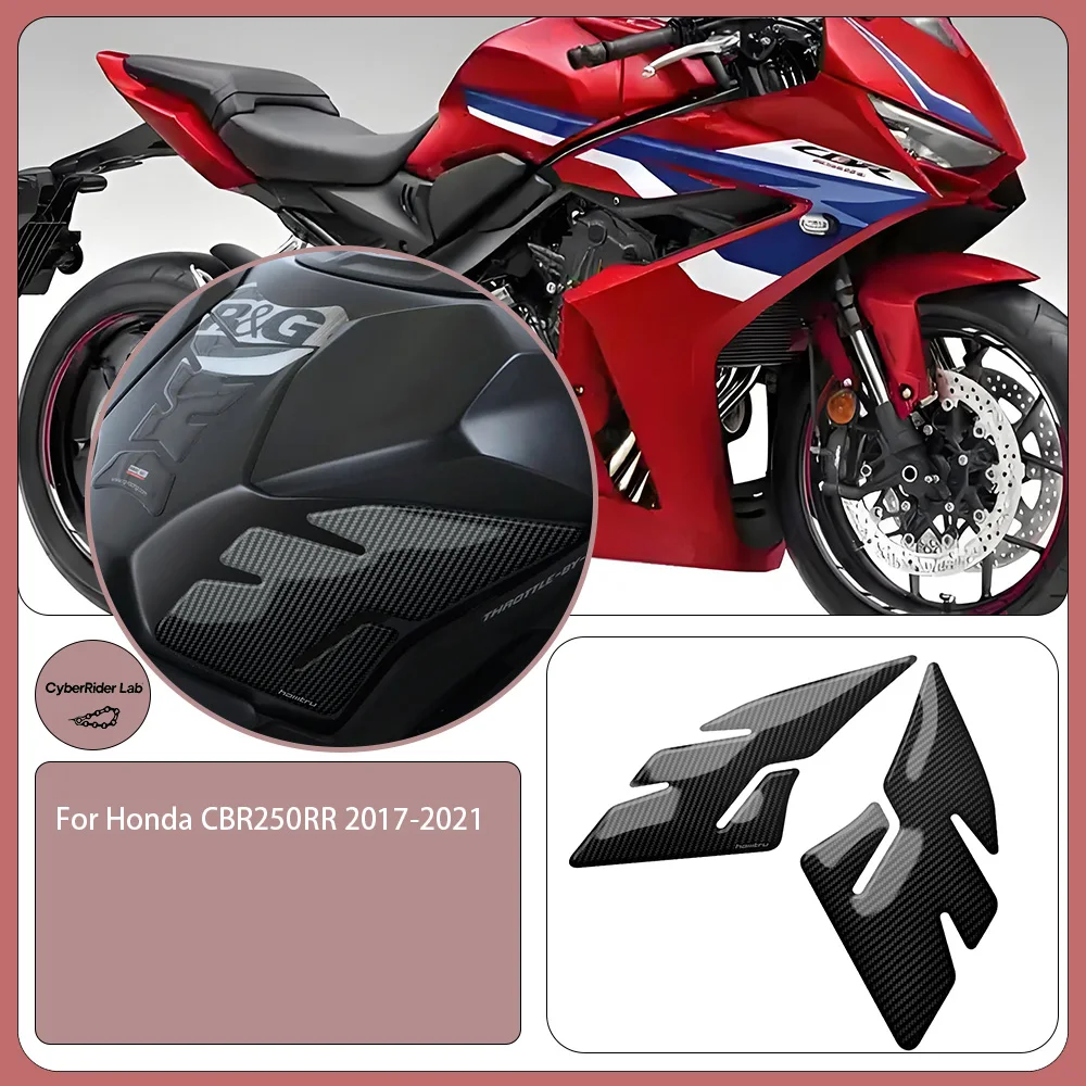 

For Honda CBR 250RR 2017-2021 Side Tank Carbon Knee Grip Protection Pad