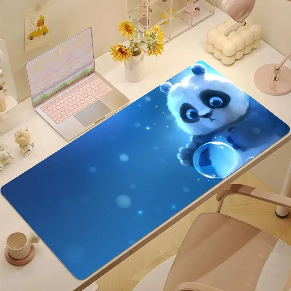 

cartoon cute panda Mouse Pad Tablet mouse Pad Laptop xl desktop mouse pad, cute HD Rainbow Gaming keyboard pad, csgo Player90x40