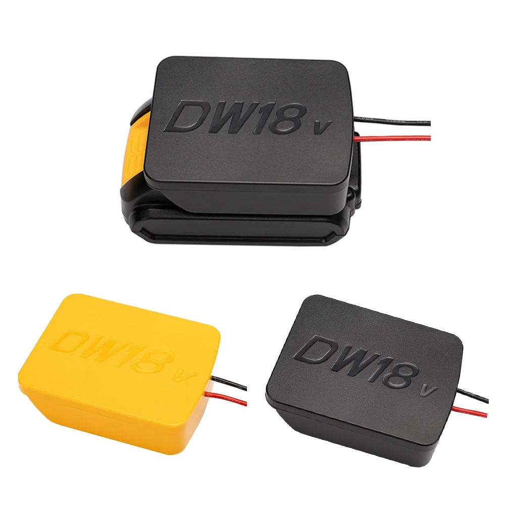 Black/Yellow Battery adapter for DeWALT 20v Max 18v dock power connector 14 awg Wires Power Adapter Tool Accessories