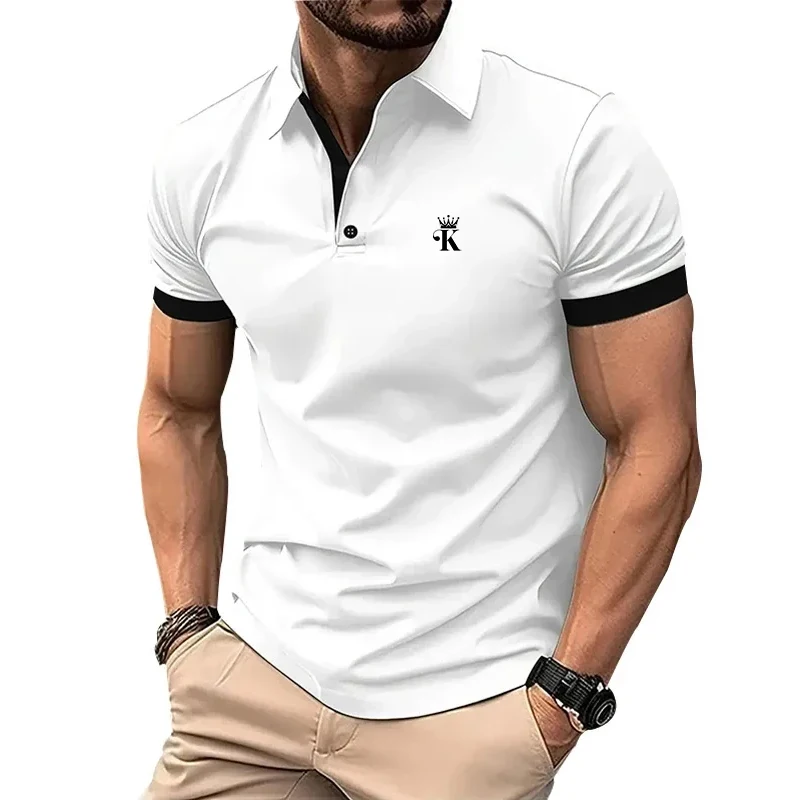 Prints Men\'s Polo Shirt Clothing Creativity Short Sleeve Fashion Casual Tops Men T-Shirt