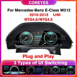 COREYES 12.3'' LCD Screen Digital Dashboard Speedometer For Mercedes-Benz E-Class benz W212 2010-2015 Instrument Virtual Cockpit