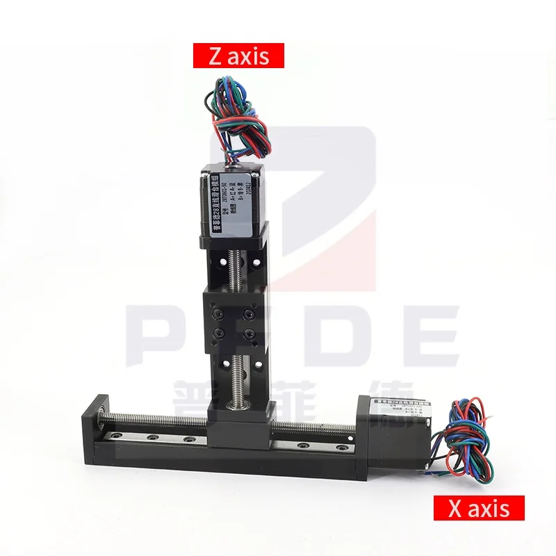 XY/XZ/XYZ Axis Motorized Slide Table Mini T-type Linear Guide Rail Stage CNC Sliding Table Motor Electric Linear Stage 1mm Pitch