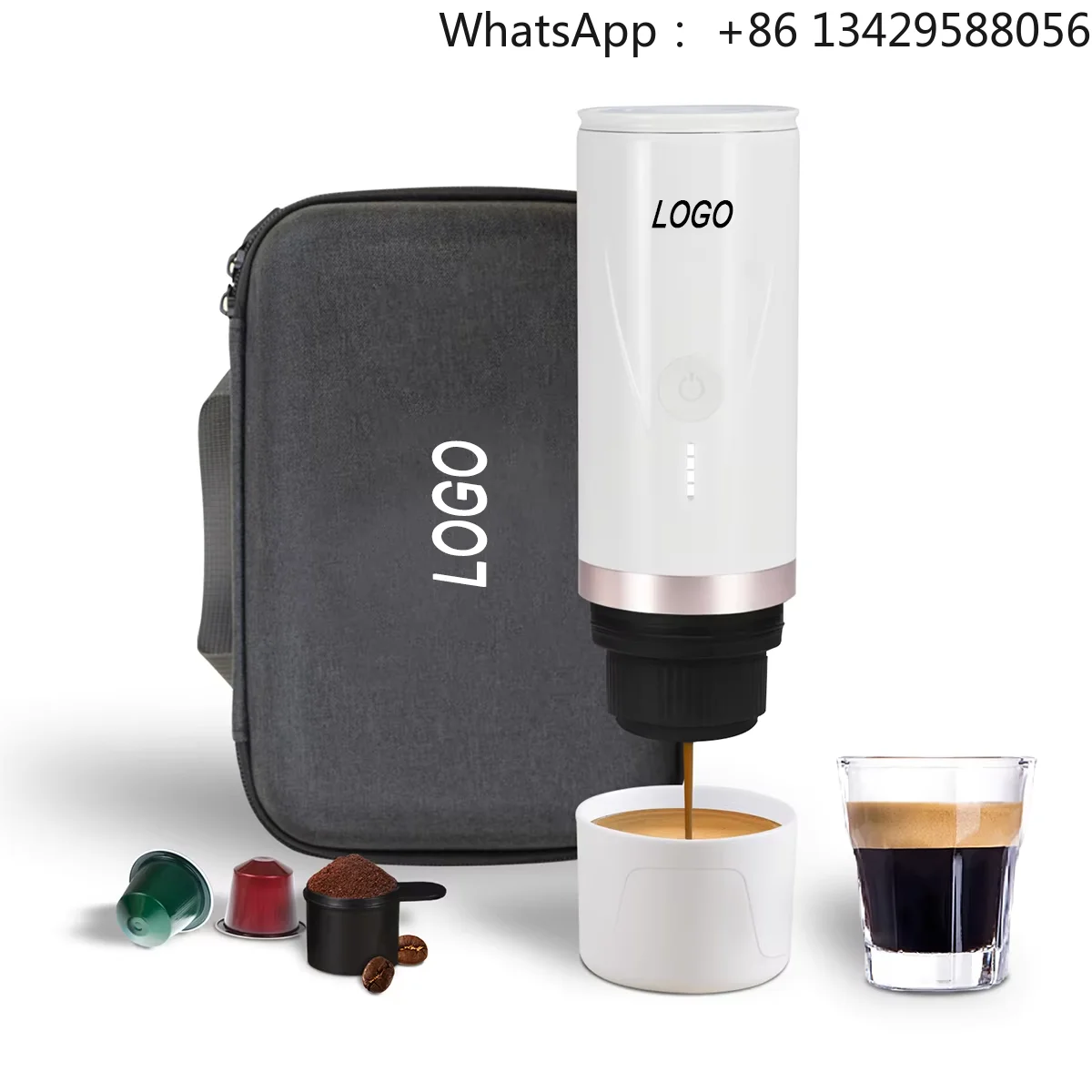 

Custom logo High Quality Espresso Machine and Capsule Mini Coffee Maker 2 in 1 Multi Functional Mini Portable Coffee Maker OEM