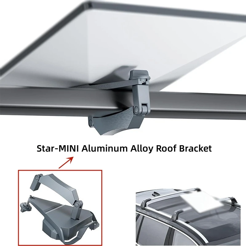 ljc  new Adjustable RV Roof Mount Starlink Mini Portable Car Roof Mount Aluminum Alloy Bracket