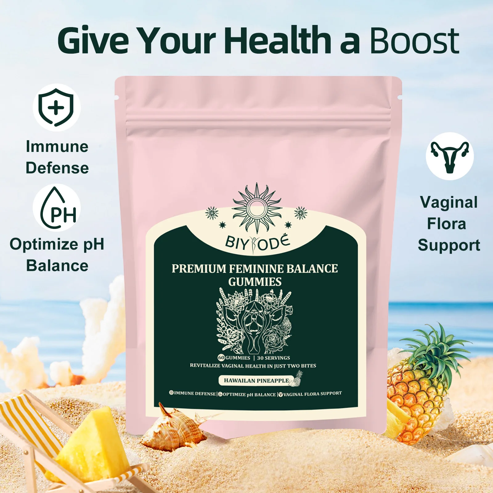 2 BAG Premium Feminine Balance - Health Wellness Gummies 评论和价格
