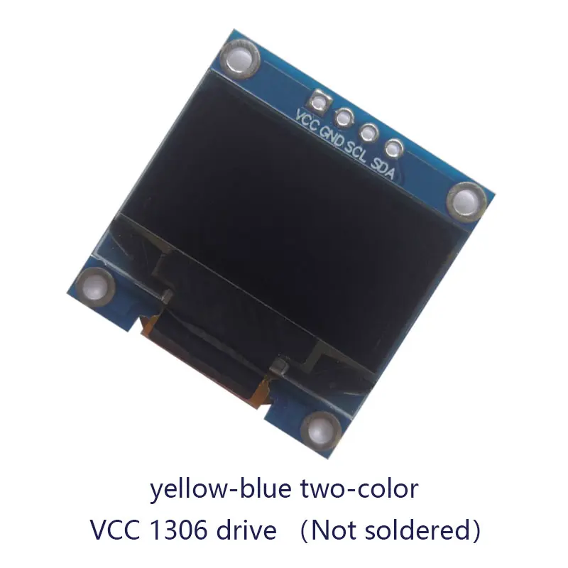 0.96 inch blue white yellow blue two-color IIC communication small OLED display module 51 microcontroller