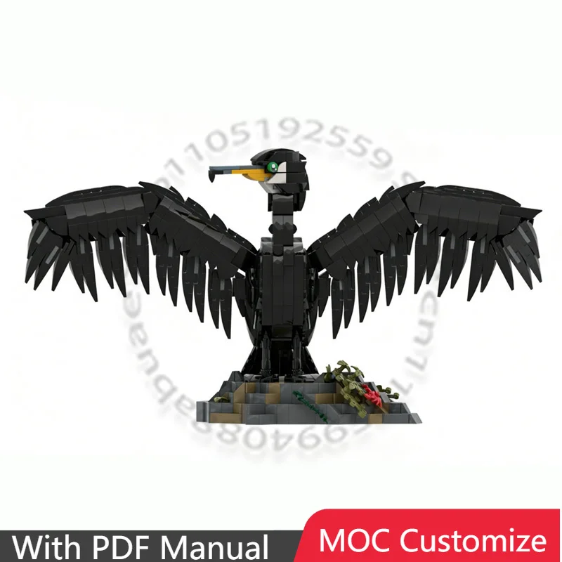

963 PCS Customize Cormorant MOC Customize Modular Building Block Popular Educational Design Model Simple DIY Holiday Toy Gifts