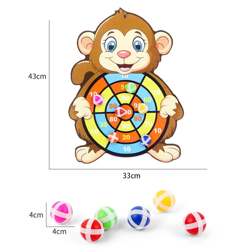 Toy Sports Double Sided Dart Board Fortarget Sucker Sticky Ball Gamesfor Boys Girls Teen Gifts Christmas Birthday