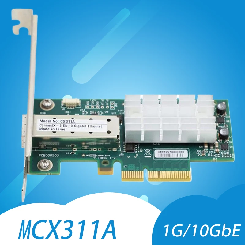 MCX311A-XCAT ConnectX-3EN 10 기가비트 이더넷 네트워크 어댑터, 멜라녹스용 CX311A