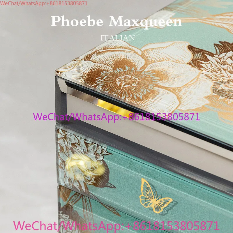 Storage high-end exquisite large-capacity jewelry box, high-end necklace jewelry storage box