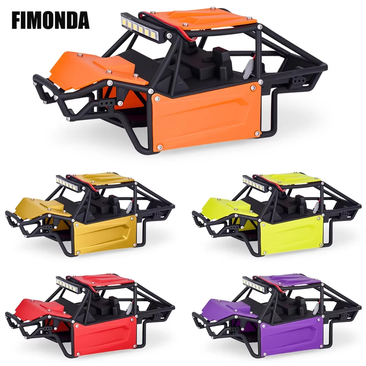 Nylon RC Überrollkäfig-Karosserie-Kit für 1/24 RC Crawler Auto SCX24 C10 JEEP JLU Bronco Upgrade-Teile