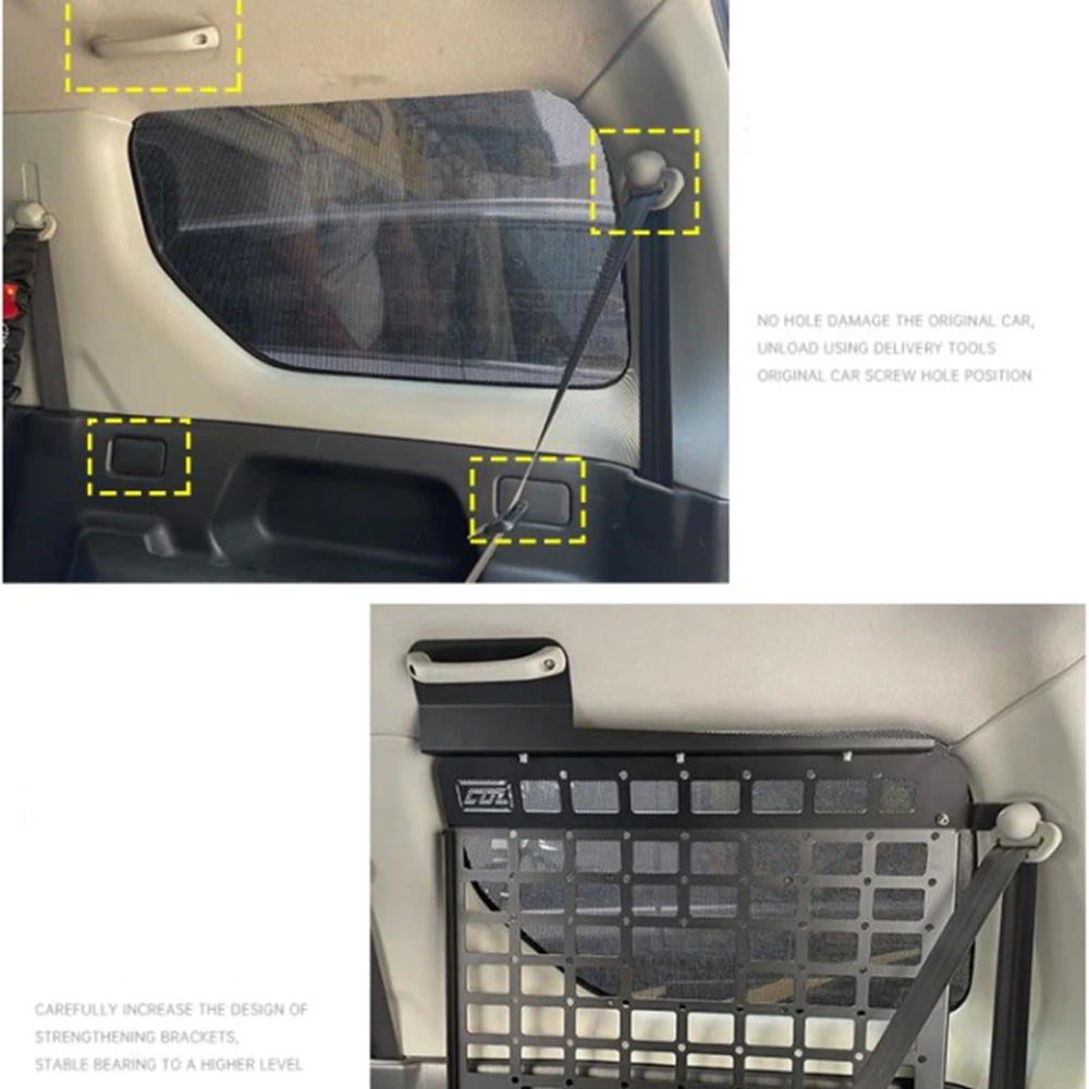 Fit for Suzuki Jimny JB23 JB33 JB43 1998-2017 Rear Trunk Shelf Side Window Modular Storage Panels