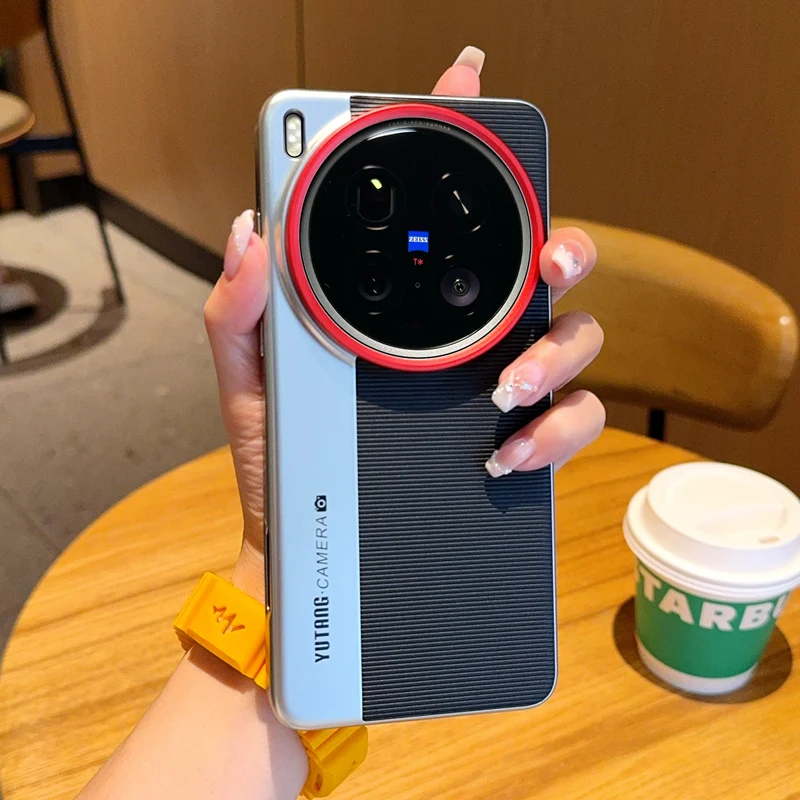 สําหรับ Vivo X200s X200 Ultra กรณีแฟชั่น Textured ลายหนัง PU + กรอบไฟฟ้าป้องกันกล้องสําหรับ X 200 Ultra