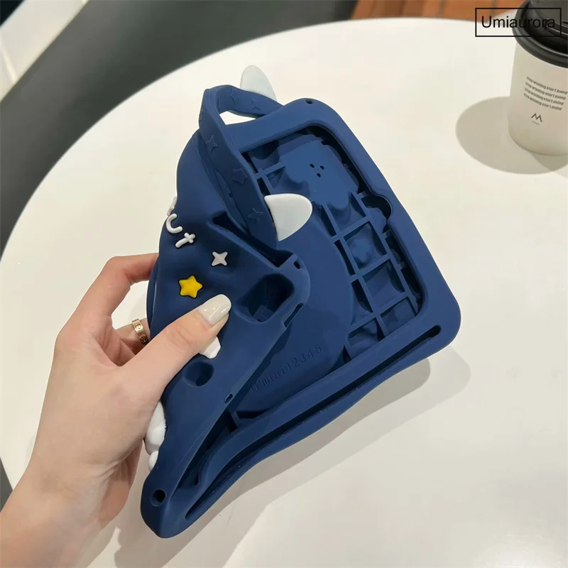 For IPad 10.2 7th 8th 9th 10th Gen 10.9 Pro 11 12.9 2022 Air 2 3 4 5 6 13 inch M2 Cartoon Kids Tablet Case Stand Silicone Cover