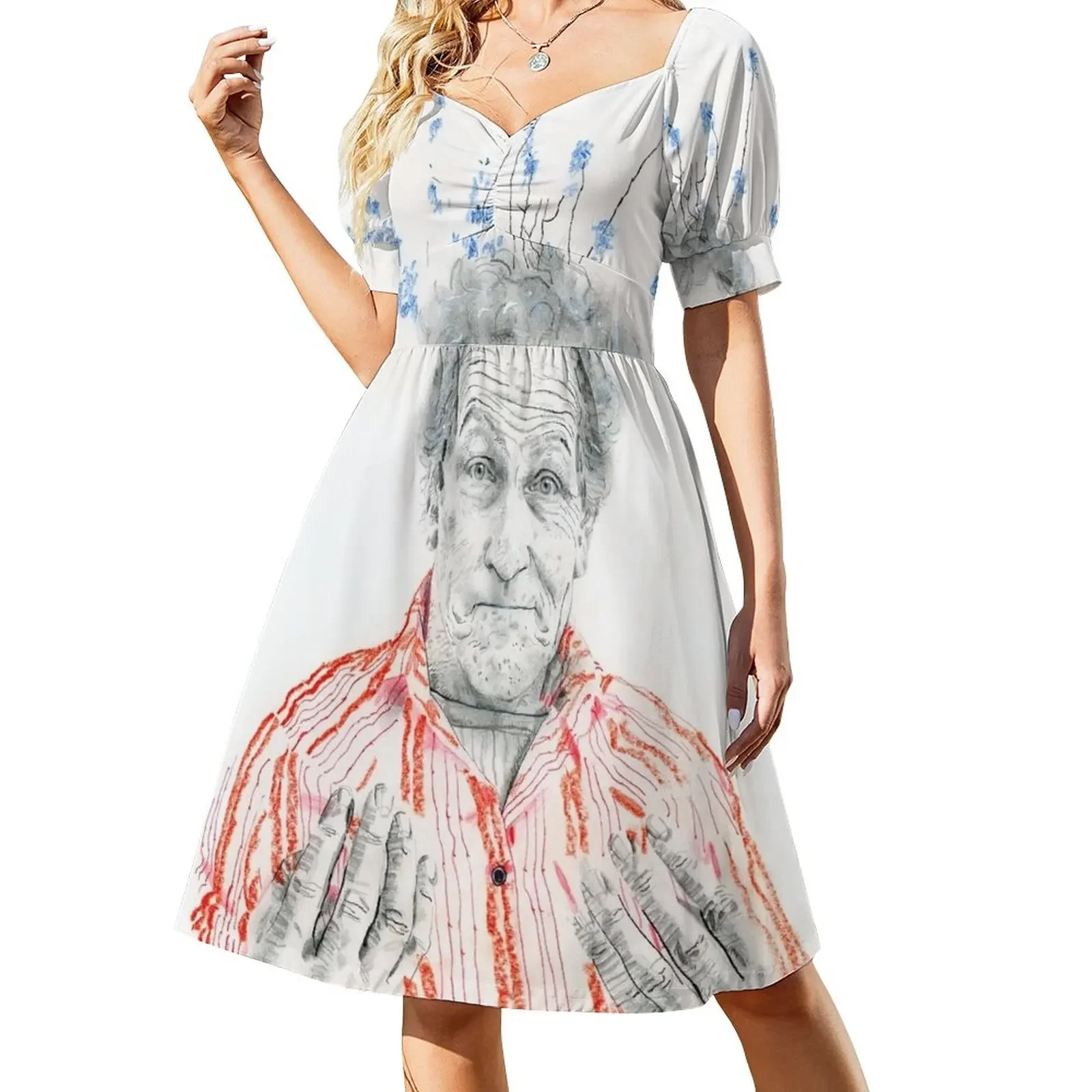 

Monty Don Short-Sleeved Dress women's elegant loose dresses dress for women summer summer outfits for women 2025