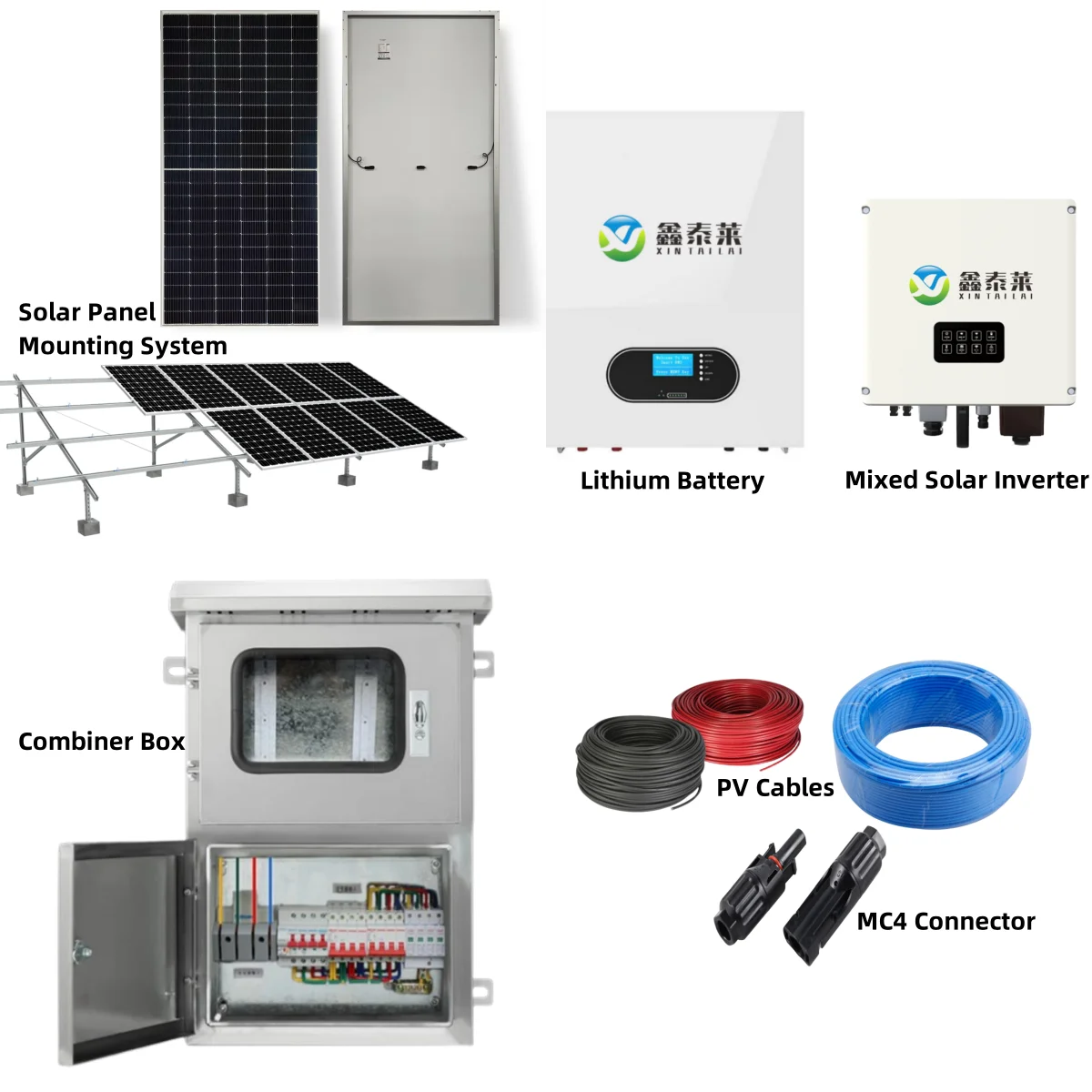 Hybrid Solar Storage Energy System 3KW 5KW 10KW 15KW 20KW Complete Set Reliable Customization Free Design