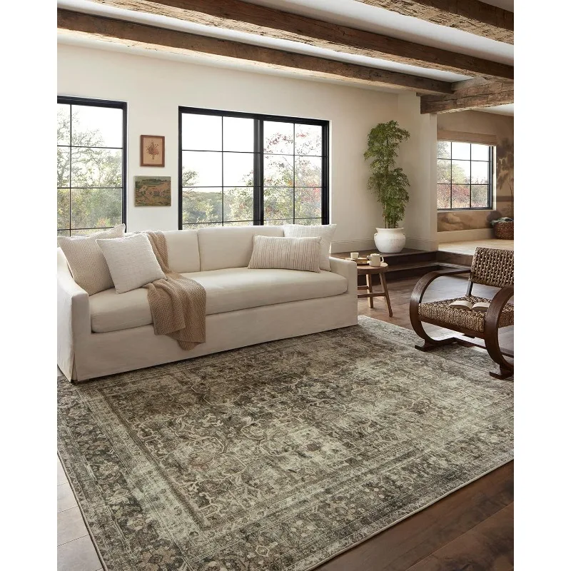 Soft and Durable Extra Thick Living Room Low Pile Large Carpet Suitable for Bedroom and Dining Room Study Room