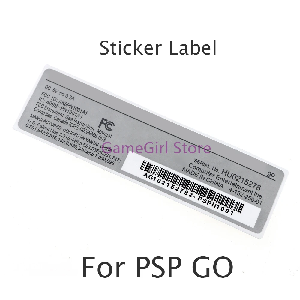 

300pcs Back Shell Cover Faceplate Label Sticker For PSP GO Game Console Replacement Accessories