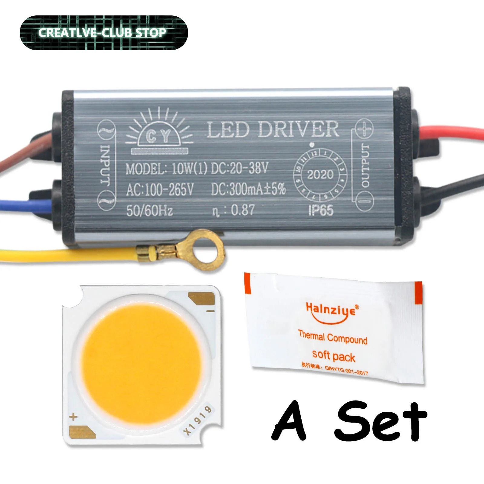 Zestaw wysokiej jasności 10W 20W 30W 50W DC30-33V LED COB Bridgelux Chip Matrix i wodoodporny sterownik LED do żarówek LED DIY