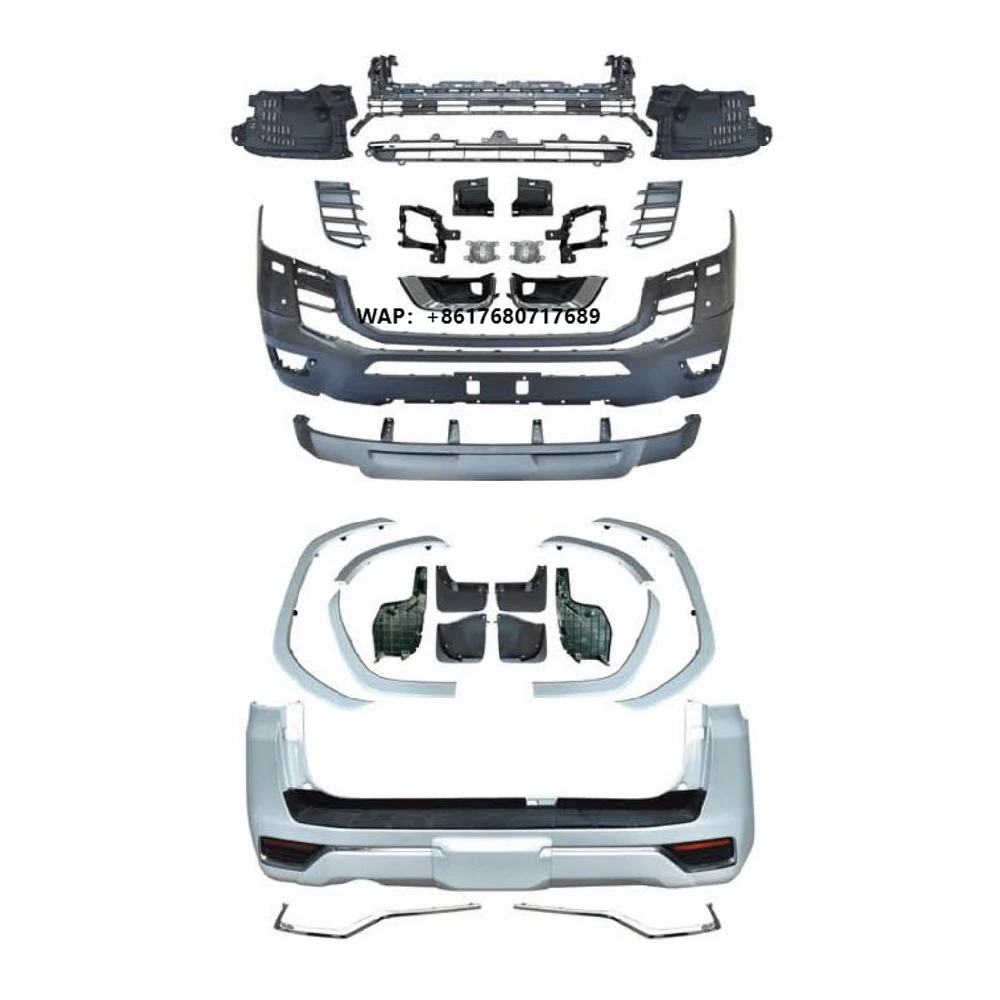 

LC300 Upgrade Middle Luxury PP Car Front Rear Bumpers Land Cruise Body Kit for Land Cruiser From 2008-2021 Upgrade to 2023