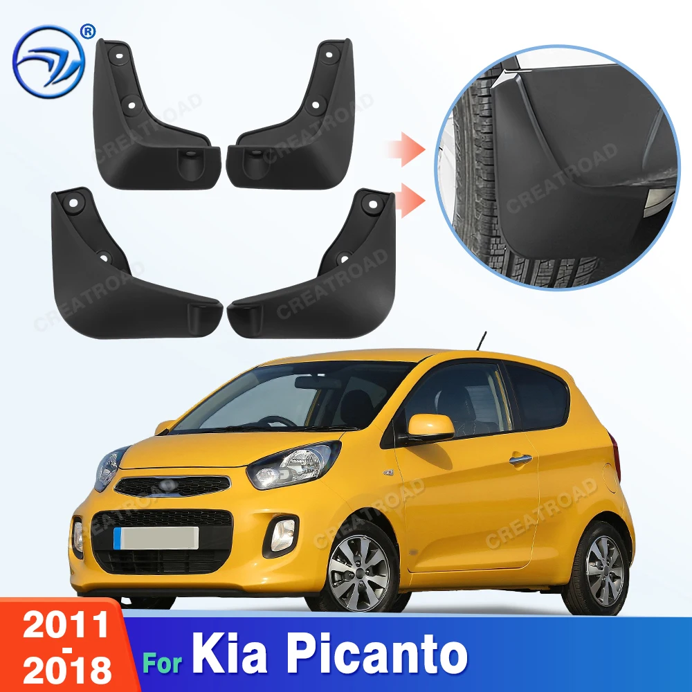 

For Kia Picanto 2011 2012 2013 2014 2015 2016 2017 2018 Fender Mudflaps Splash Guards Mudguards Mud Flaps Car Accessories