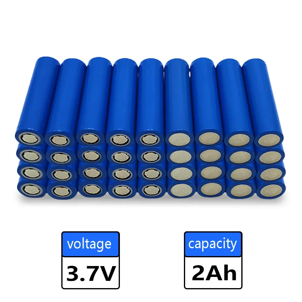 懐中電灯用リチウムイオン電池,大容量電池,3.7v,18650, 2000mah,高品質