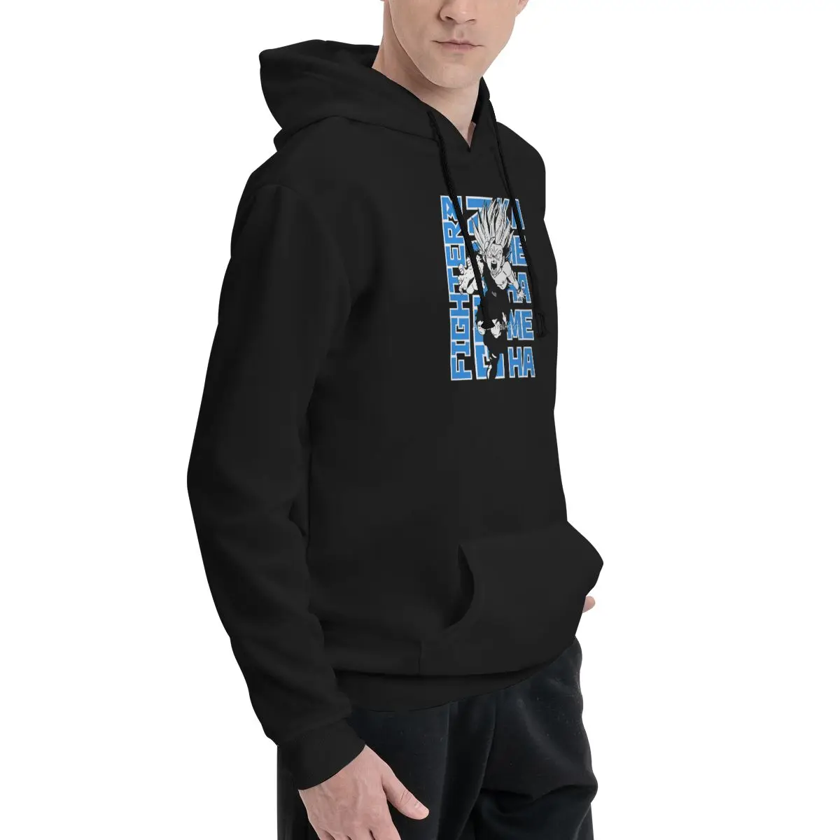 Cool Edgy Kamehameha Iconic Energy Wave Redefined Active Womens plus size hoodie Graphic Street style Modern sweatshirt - view 5