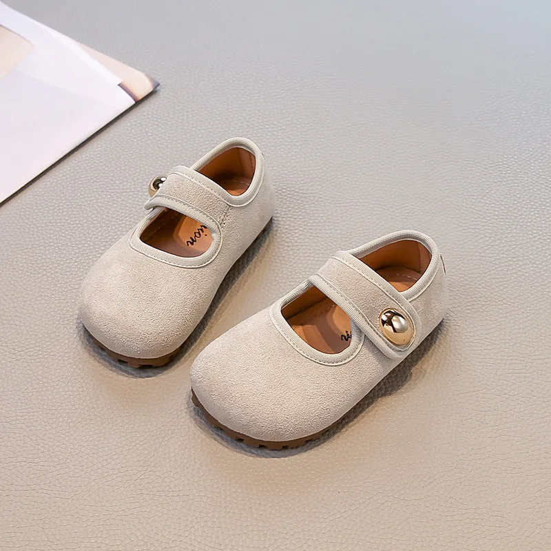 

Children's Leather Shoes 2025 Spring Autumn New Korean Girls' Frosted Soft Soled Princess Shoes Super Soft Comfortable Shoes