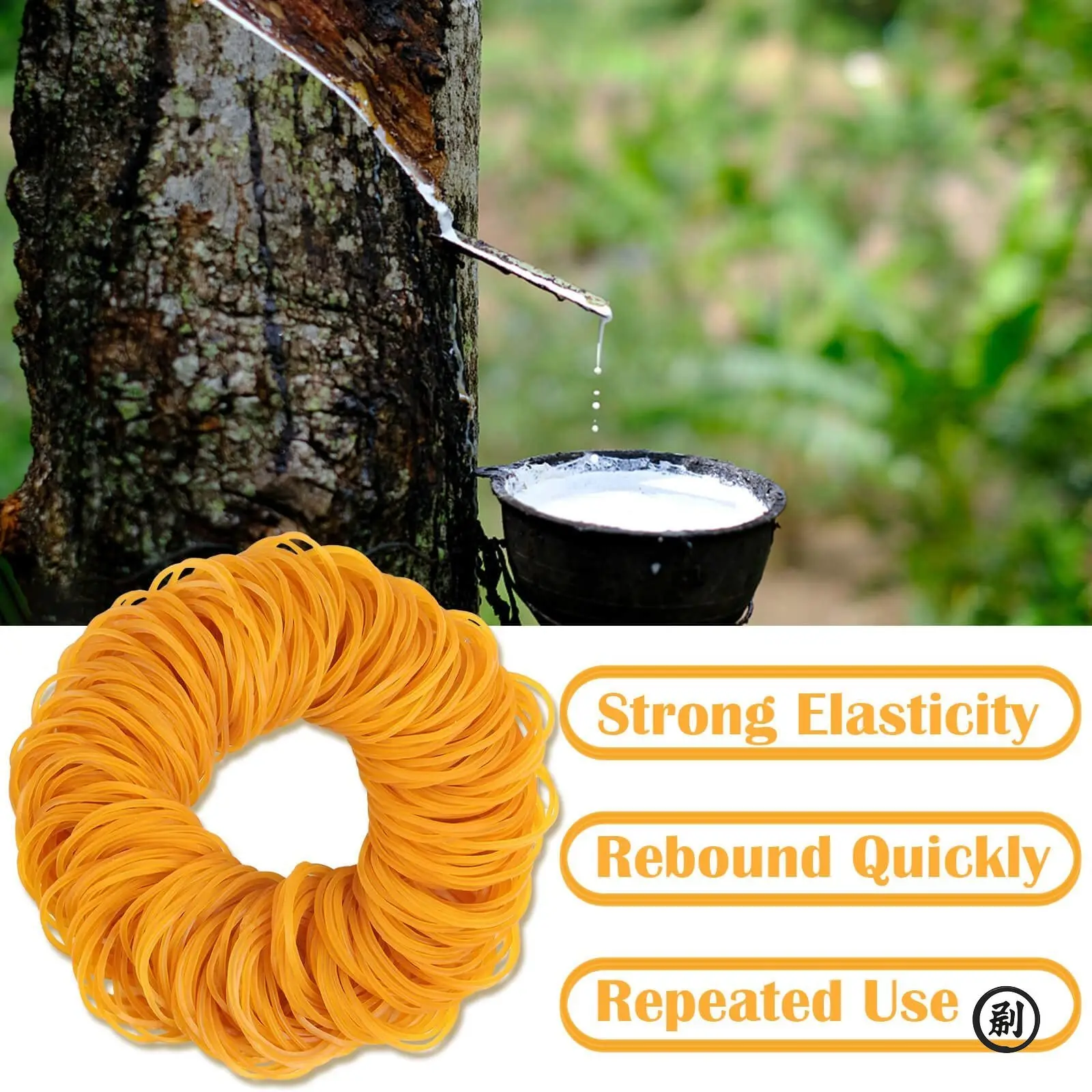 Heavy Duty Yellow Rubber Bands 40mm – Assorted Bulk for Office, Packaging, Mail, Money, Strong Elastic Bands