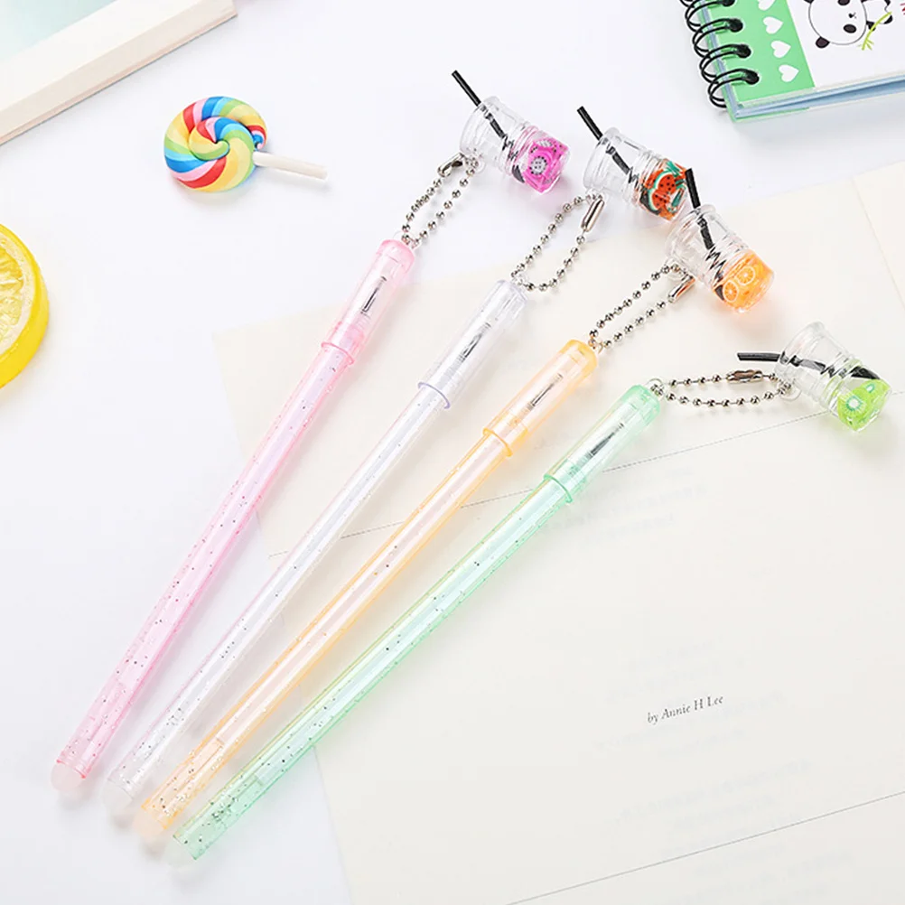 

10Pcs Stylish Gel Pens with Hanging Pendants Free-Flowing Ink for Daily Writing Greeting Cards Crafting Scrapbooking Birthday