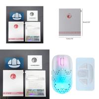 CS1W 1 Pack Esports Tiger Gaming Mouse Skates Feet For Xtrfy MZ1 Wireless Mouse Glides ICE Version White
