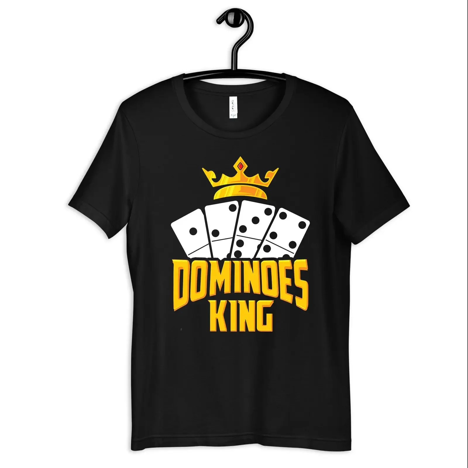 Dominoes King T Shirt Funny Long Sleeve SweaT  vintage Washed fashion Comfortable Slightly Soft Stretched Versatile streetwear