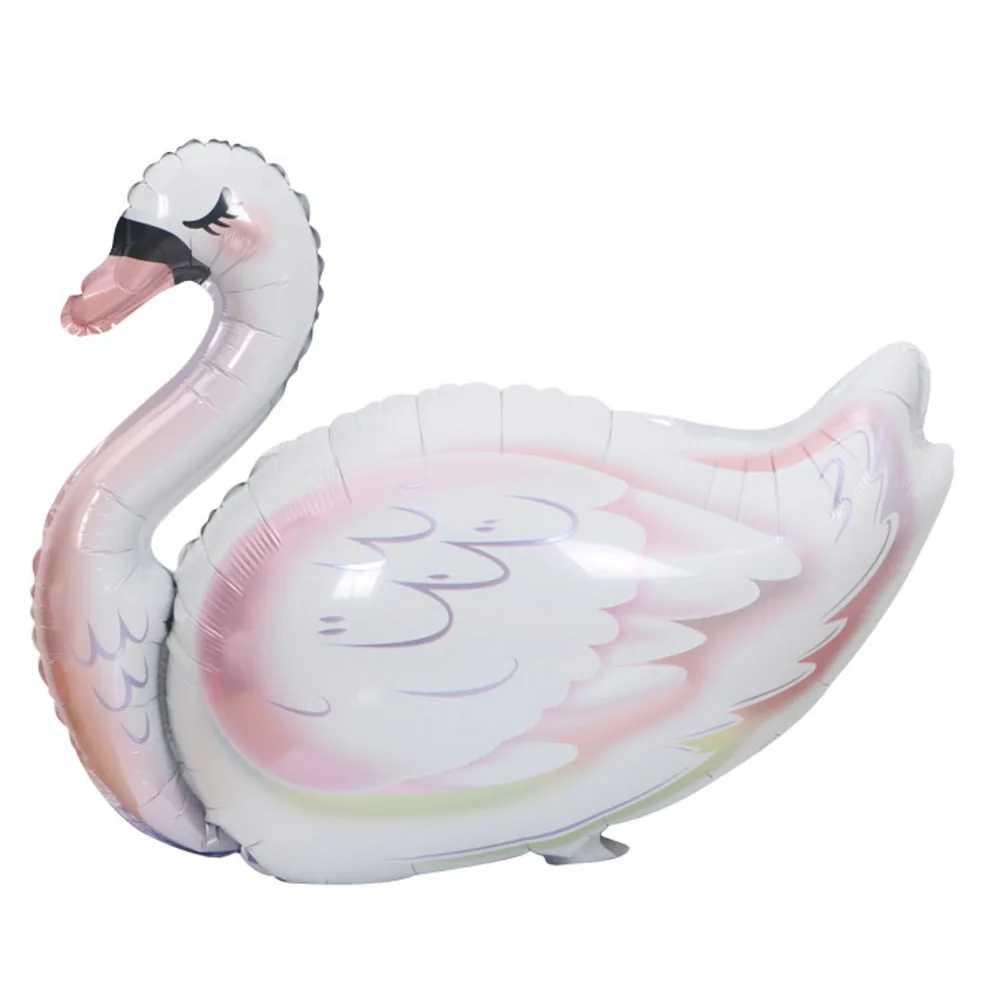 Белый лебедь воздушный шар для свадьбы мультфильм белая Гусь отель торговый центр Свадебный праздник фотография фольгированные воздушные шары