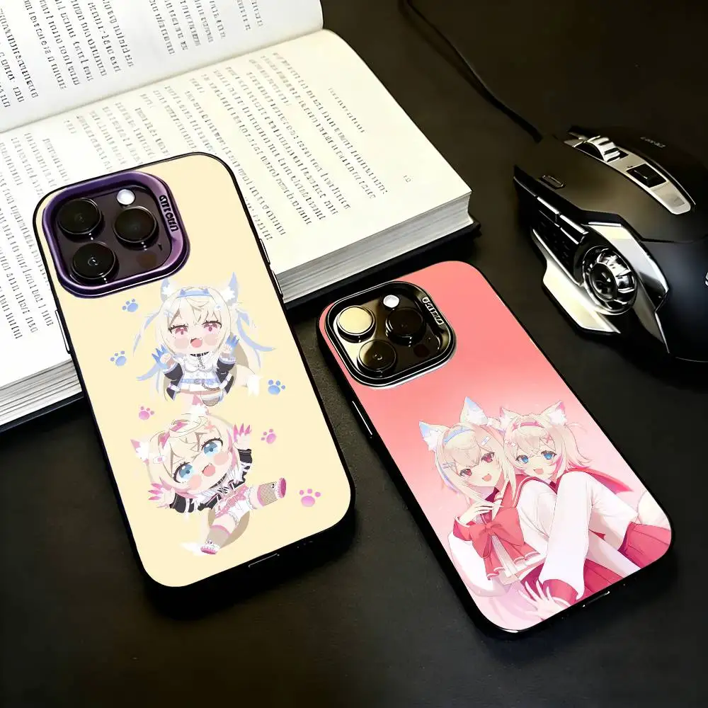 

F-FuwaMoco-CO Phone Case For iPhone17,16,15,14,13,12,11 Plus,Pro Max Black Candy silver phone case