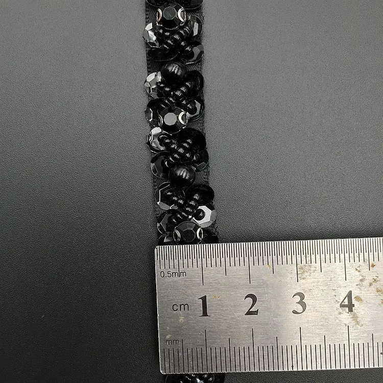 0.5 metr Rhinestone kryształowy świecący Diamante koronki diament wykończenia naszyjnik ze wstążką aplikacja klejnot blask dekoracja do sukni ślubnej