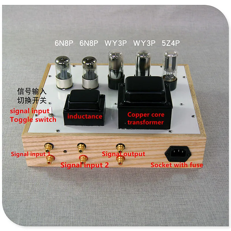 Vacuum Tube Preamp 6n8p 6sn7  Tube Rectifier Tube Voltage Regulator Hifi Stereo Pre-amplifier