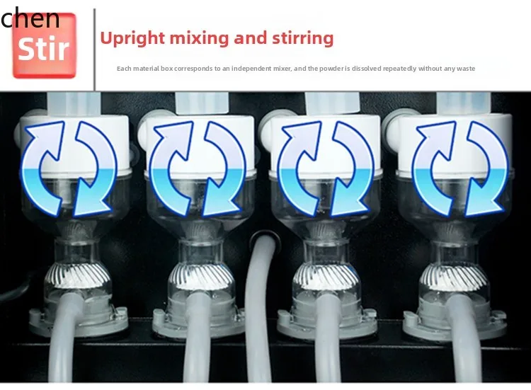 LXC verticale Turbo mescolando caffè automatico macchina per tè al latte macchina per bevande caffè istantaneo al latte di soia