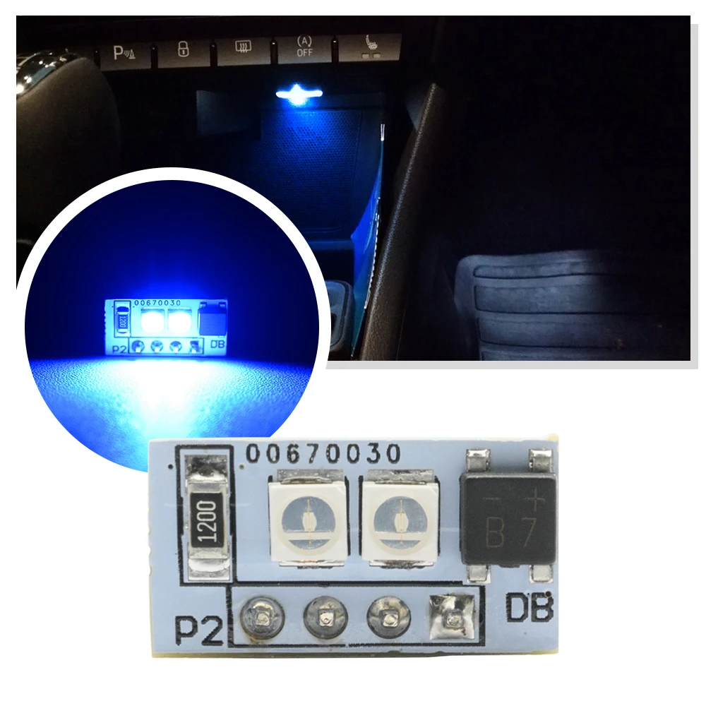 1PC LED Center Console Storage Box Light for Skoda Rapid 2012 2013 2014-2022 Seat Toledo 2013-2019 Ibiza IV 6P Atmosphere Lamp