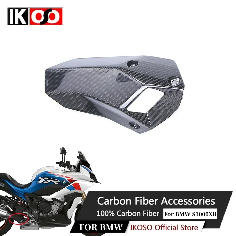 

100% 3K Full Carbon Fiber Motorcycle Exhaust Pipe Cover Anti Scald Cover Fairing Accessories For BMW S1000XR 2021 2022 2023 2024