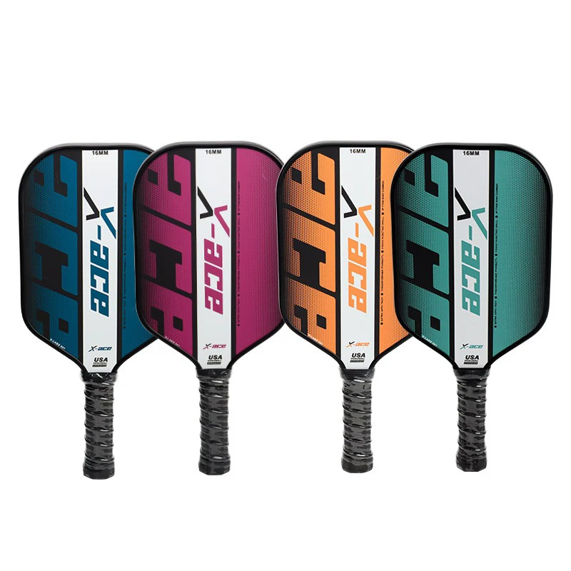 X-ACE-Koolstofvezel Pickleball Tennisracket Paddle Set, Professionele Competitie Pick Cricket, Sportracket