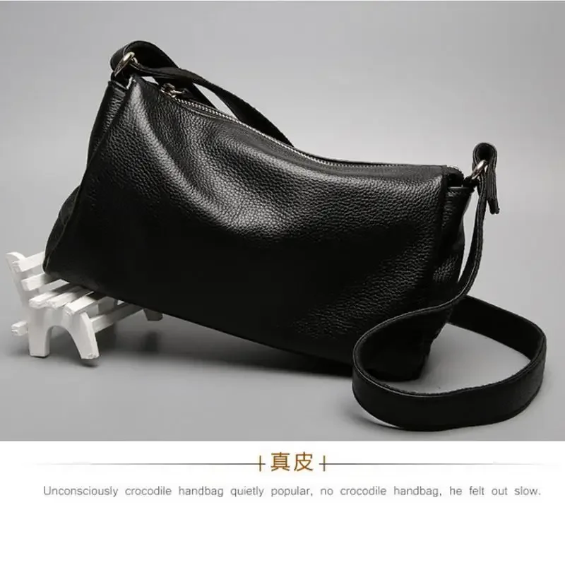 Stylish Genuine Leather Crossbody Bag for Women with Large Capacity and Multiple Compartments Perfect for Everyday Use