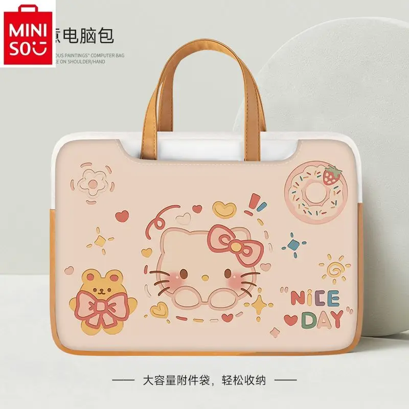 MINISO Sanrio, Hello Kitty мультяшная сумка для компьютера 14 16 15,6 13,3 ноутбук переносной рюкзак