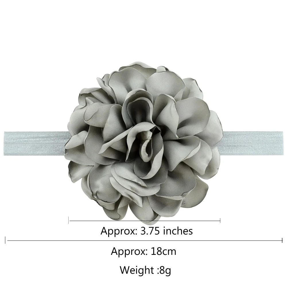 1pcs Girls Elastic Nylon Artificial Flower Headband Children Hair Bands Newborn Infant Photo Shoot Kids Baby Hair Accessories