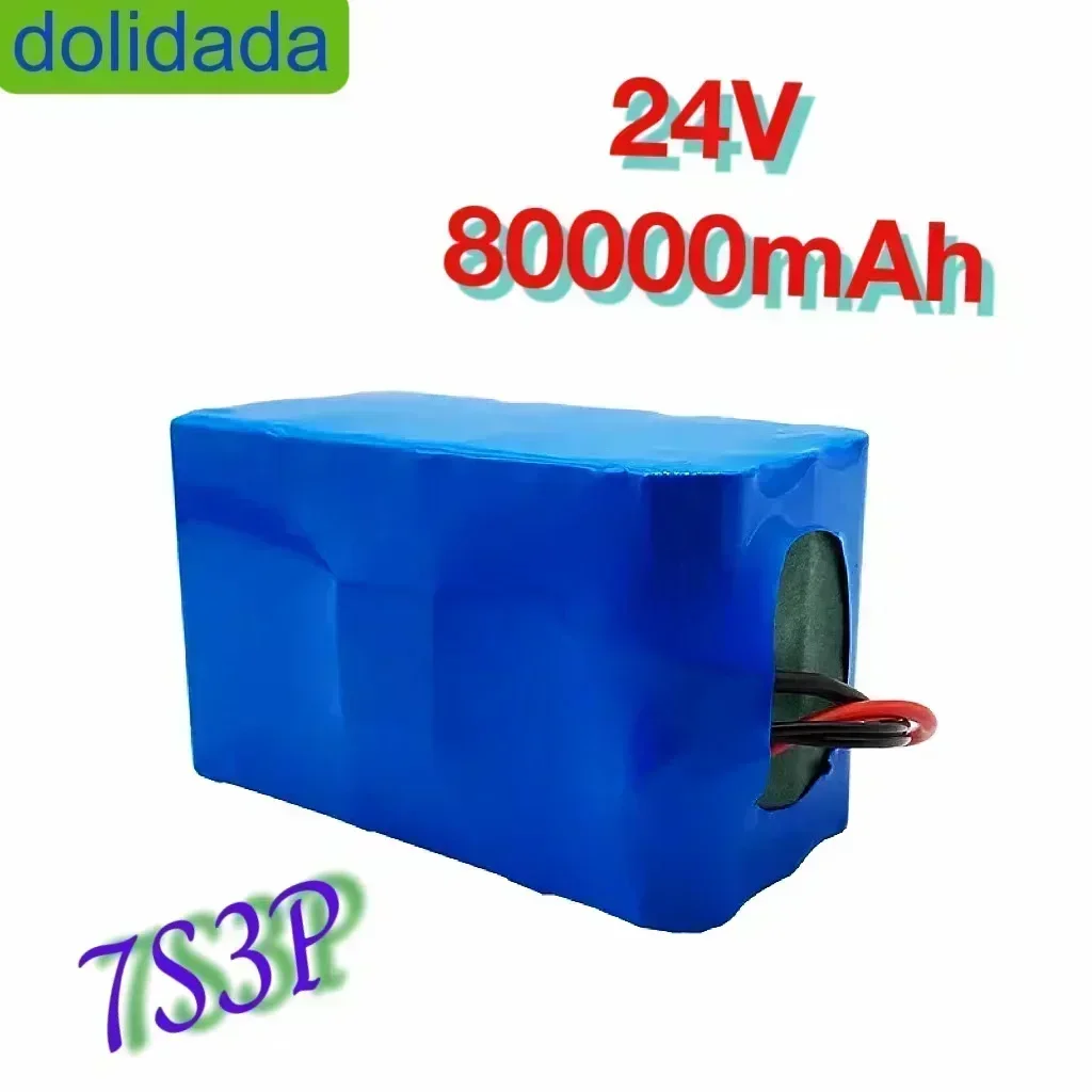 

18650-Акумулятор литий-ионный 24 В 7S3P 80 Ач/80000 мАч, для легковых автомобилей и скутеров, с BMS